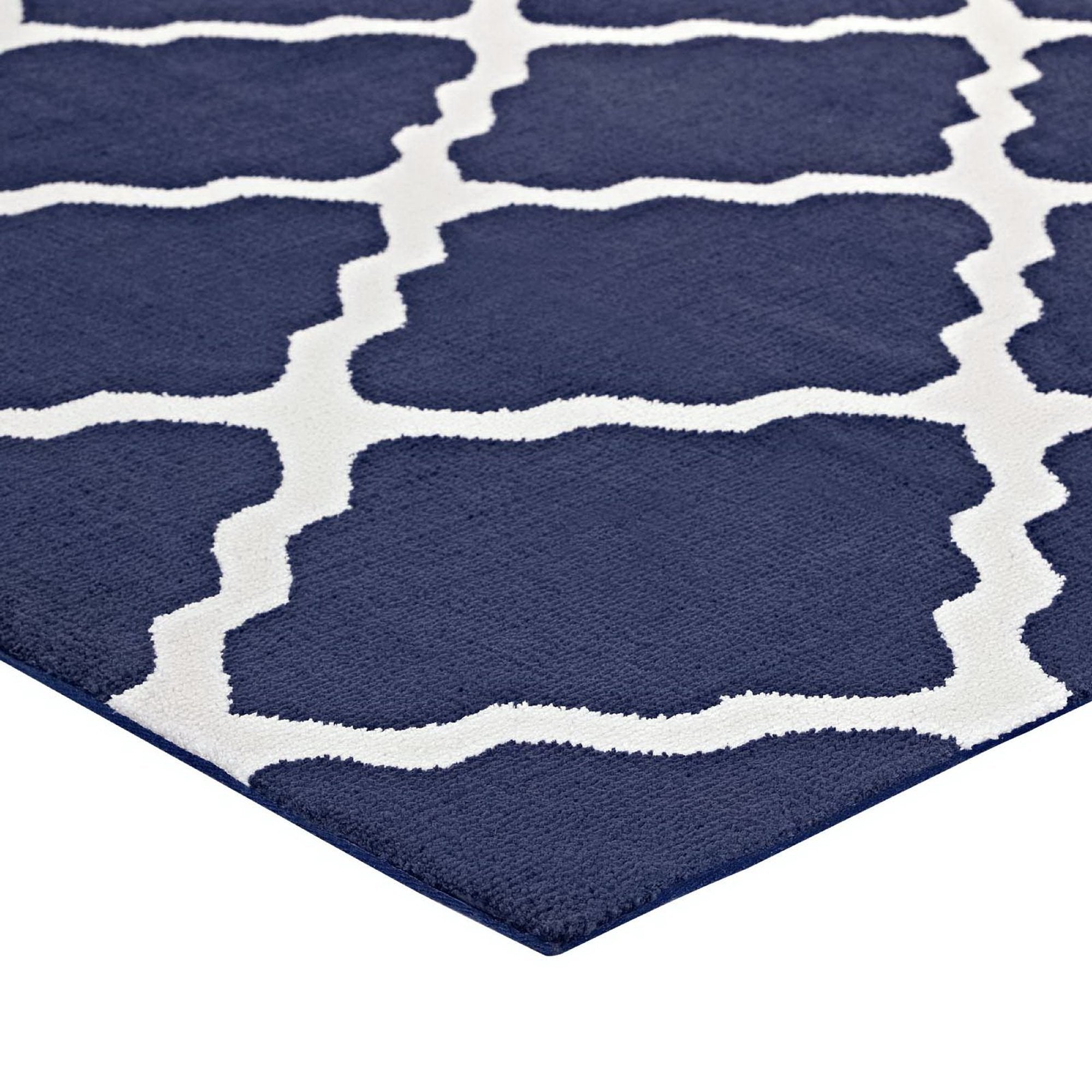 Marja Moroccan Trellis 5x8 Area Rug - Charcoal and Ivory