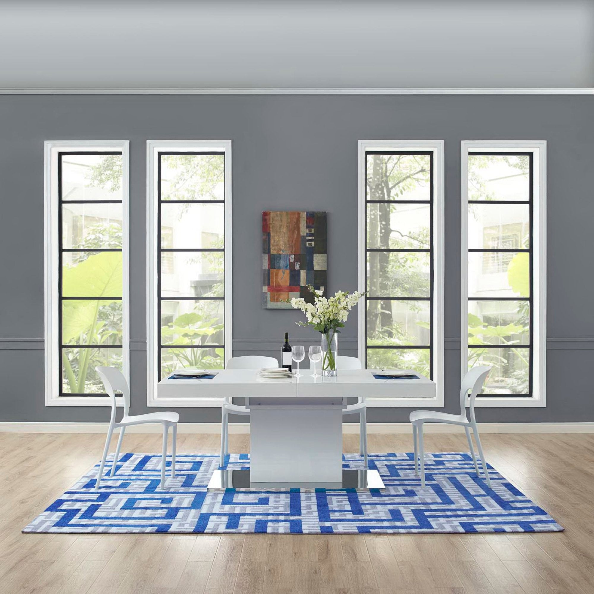 Nahia Geometric Maze 8x10 Area Rug