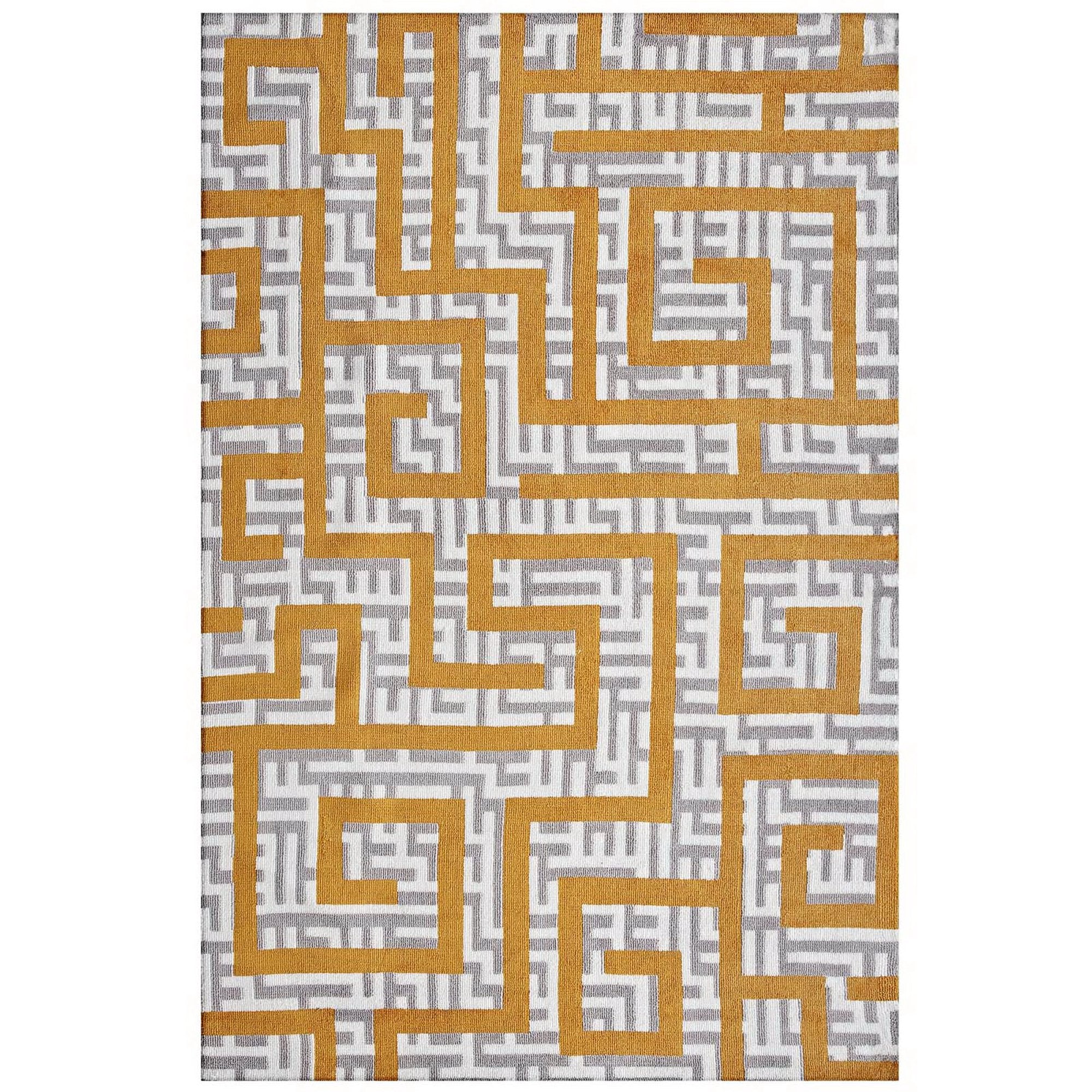 Nahia Geometric Maze 8x10 Area Rug