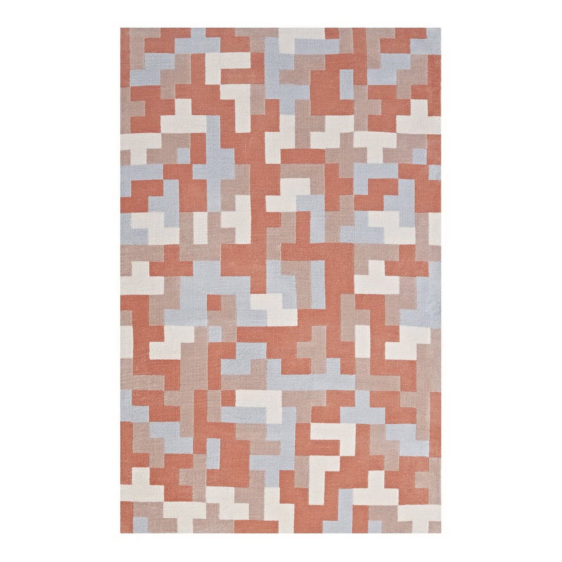 Andela Interlocking Block Mosaic 8x10 Area Rug