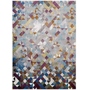 Lavendula Triangle Mosaic 5x8 Area Rug - Multicolored