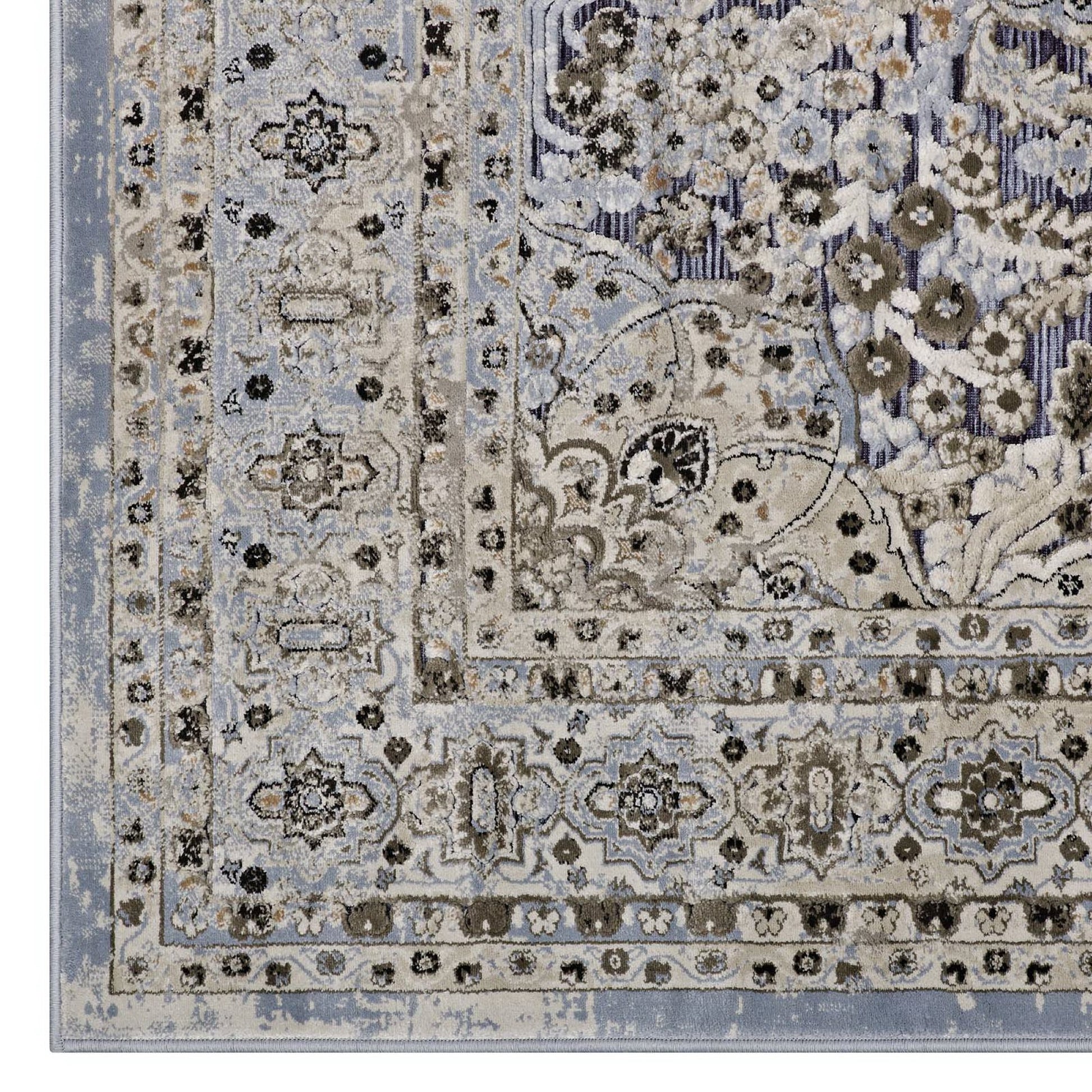 Elqenna Ornate Vintage Floral Turkish 5x8 Area Rug