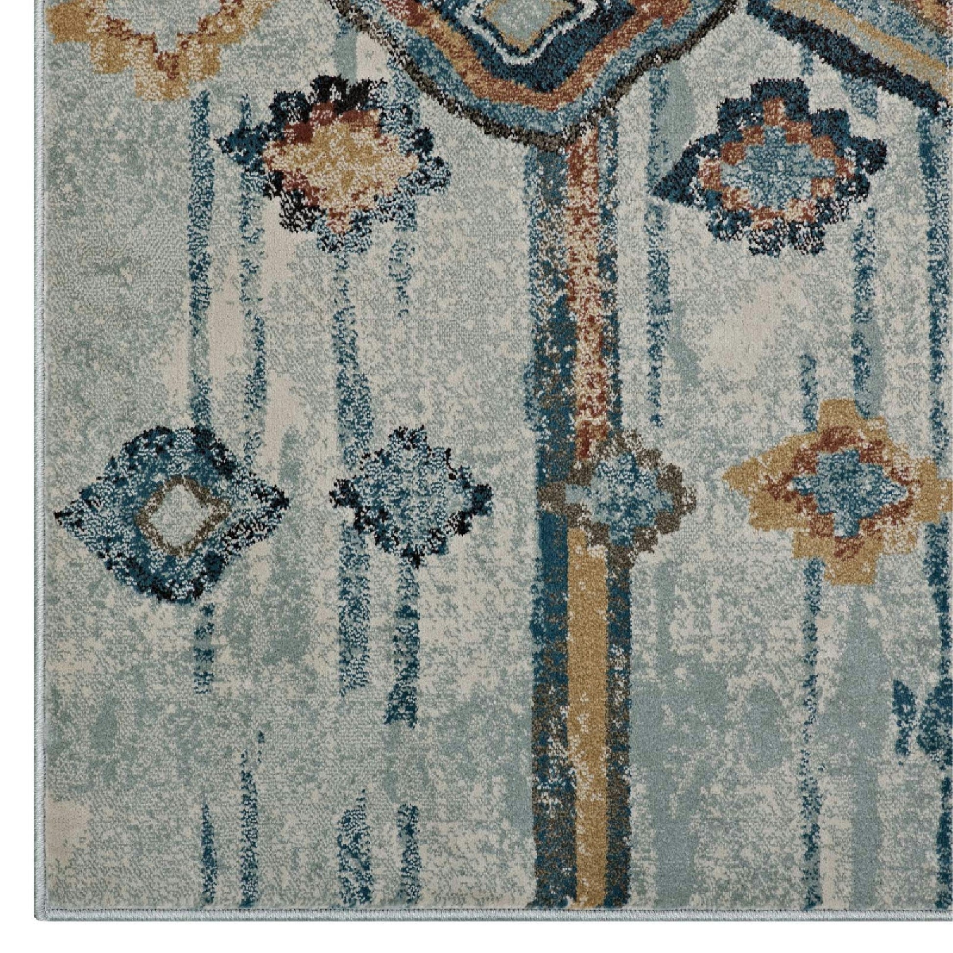 Jenica Distressed Moroccan Tribal Abstract Diamond 8x10 Area Rug