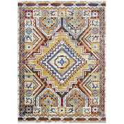 Florita Distressed Southwestern Aztec 5x8 Area Rug - Multicolored