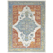 Citlali Distressed Southwestern Aztec 8x10 Area Rug - Multicolored
