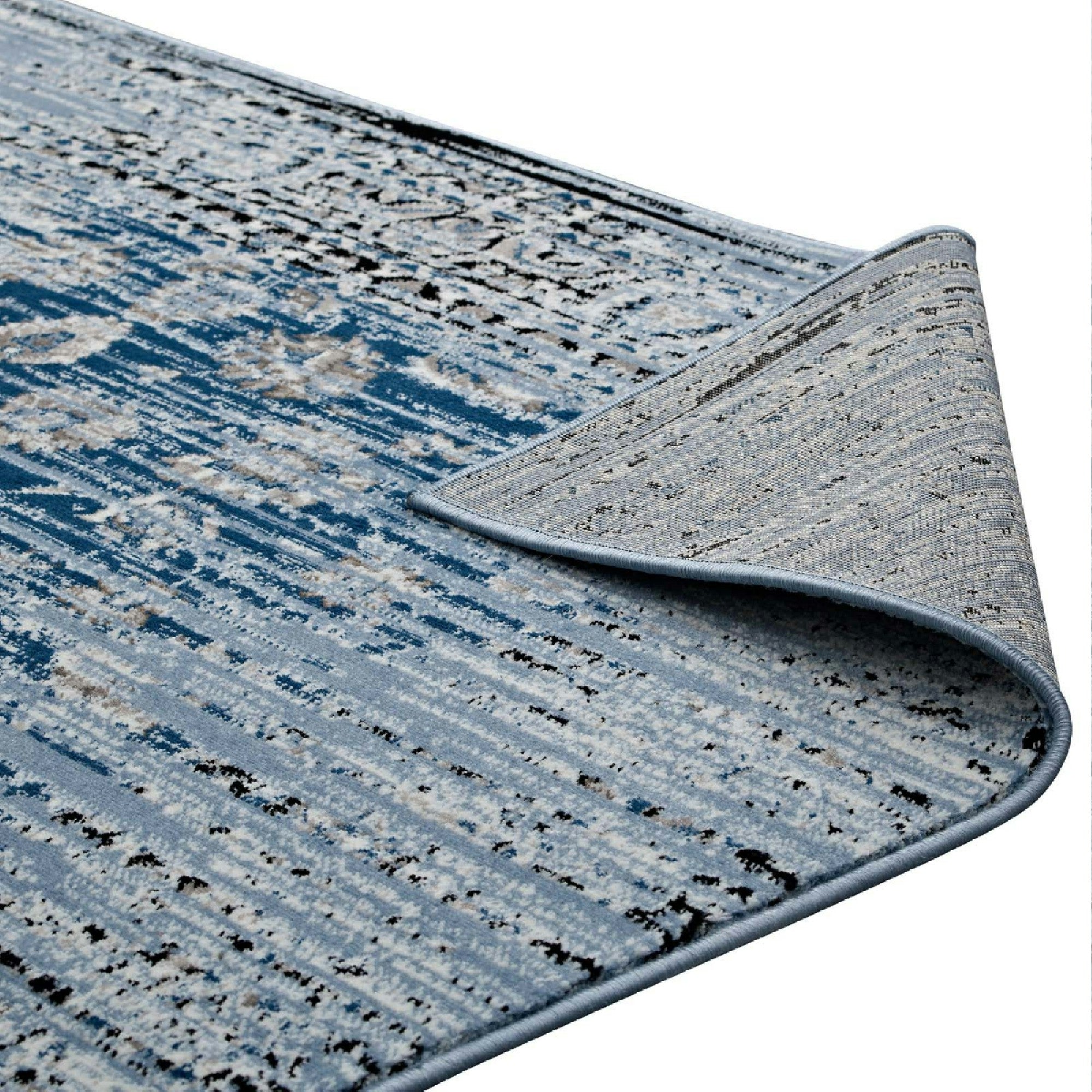 Chiara Distressed Floral Lattice Contemporary 8x10 Area Rug