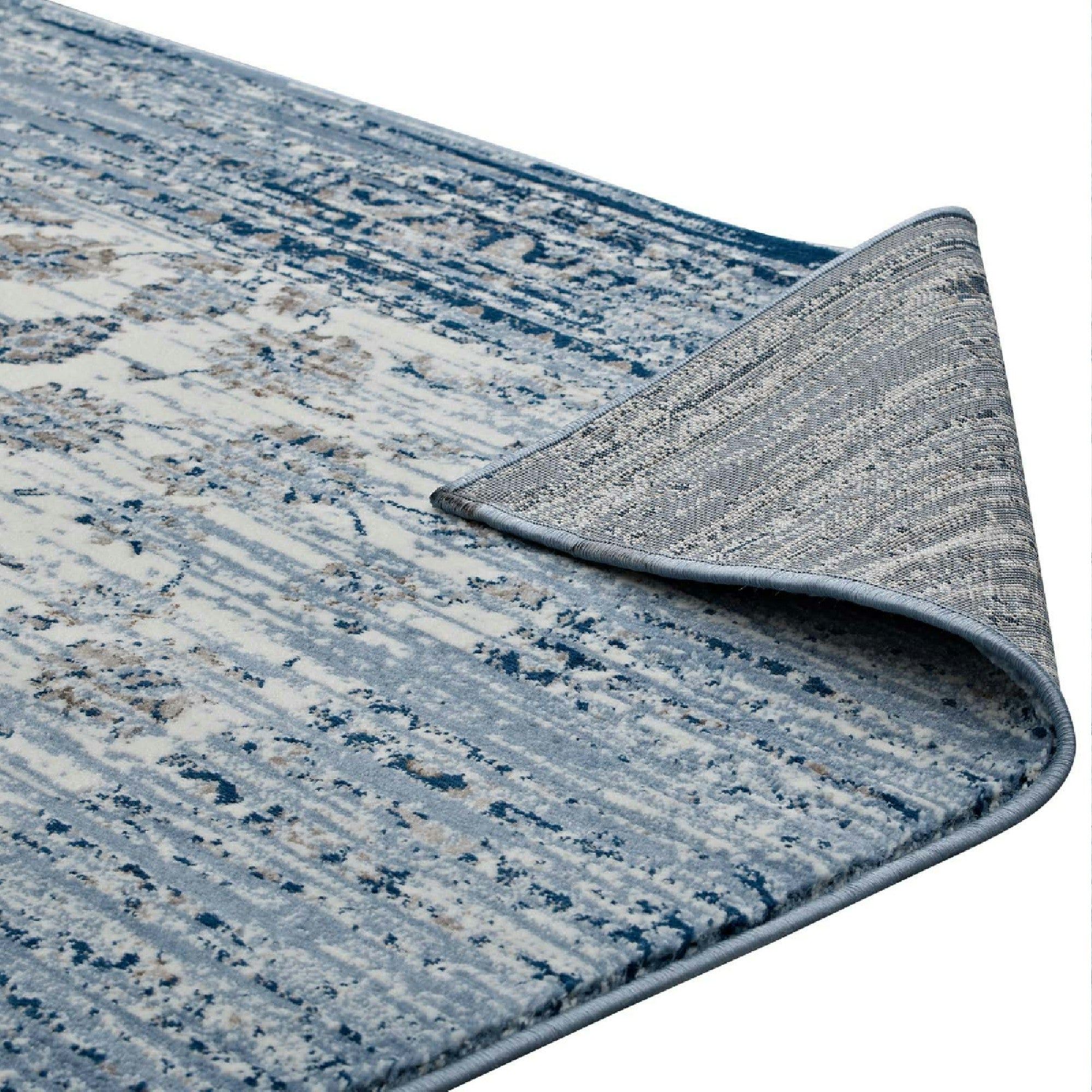 Chiara Distressed Floral Lattice Contemporary 8x10 Area Rug