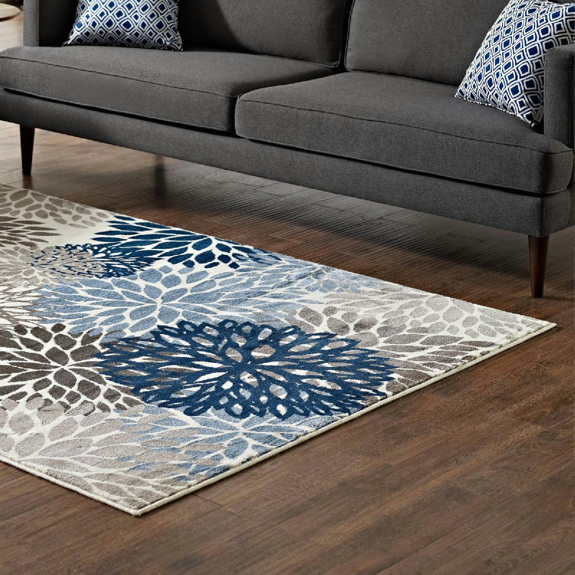 Calithea Vintage Classic Abstract Floral 5x8 Area Rug