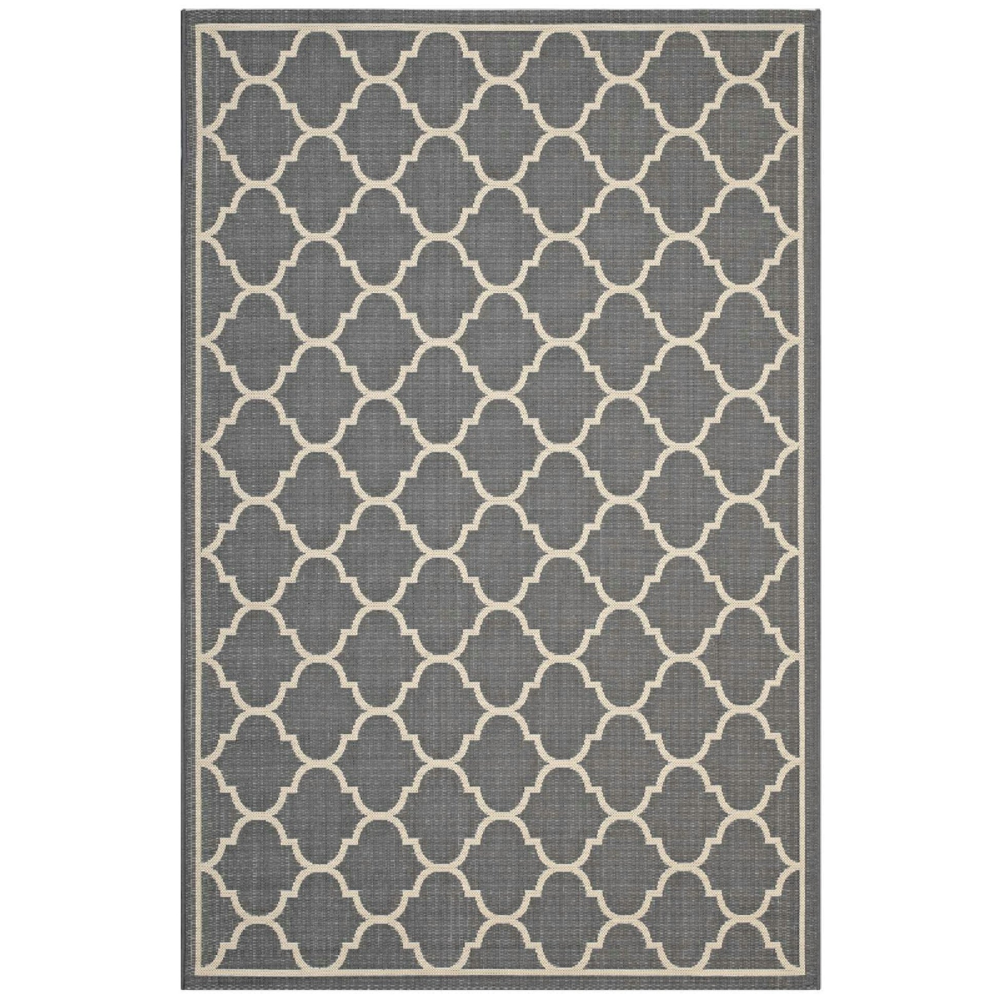 Avena Moroccan Quatrefoil Trellis Indoor and Outdoor 5x8 Area Rug