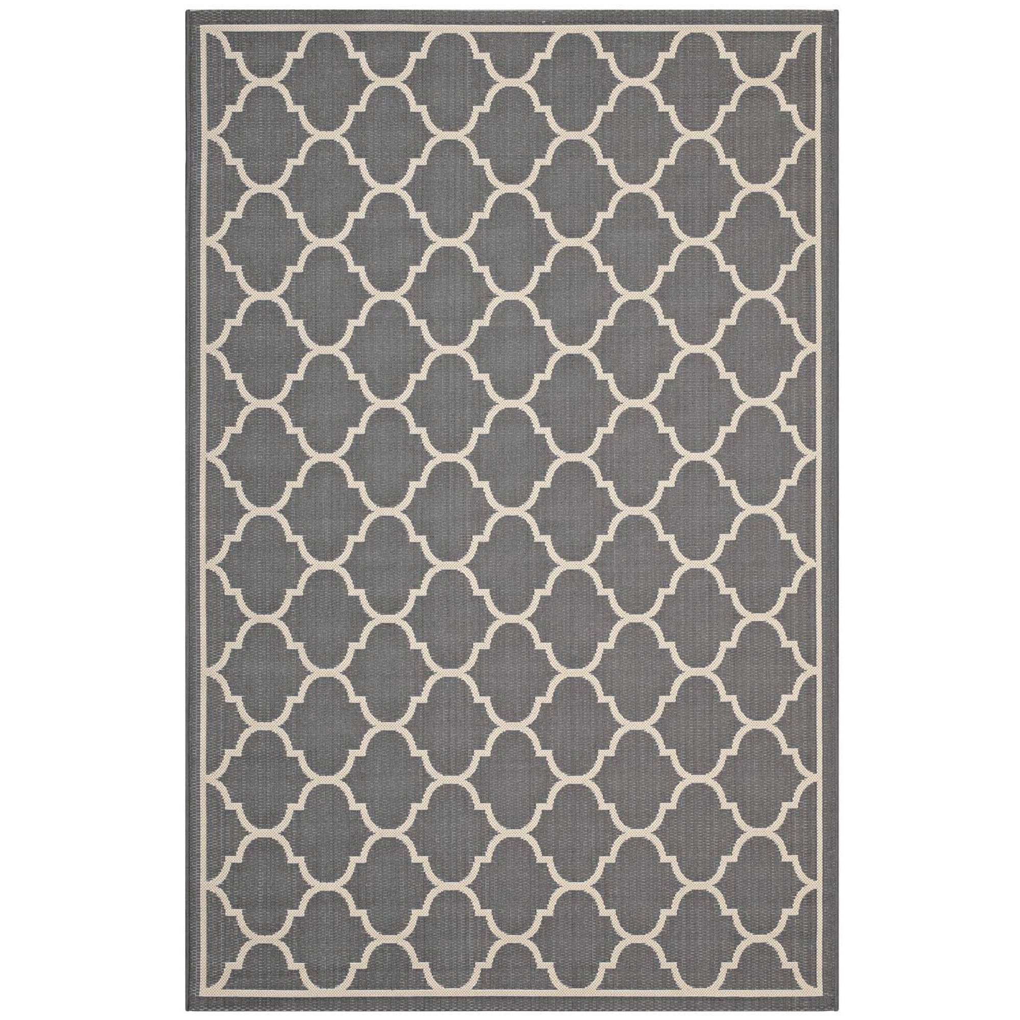 Avena Moroccan Quatrefoil Trellis Indoor and Outdoor 8x10 Area Rug