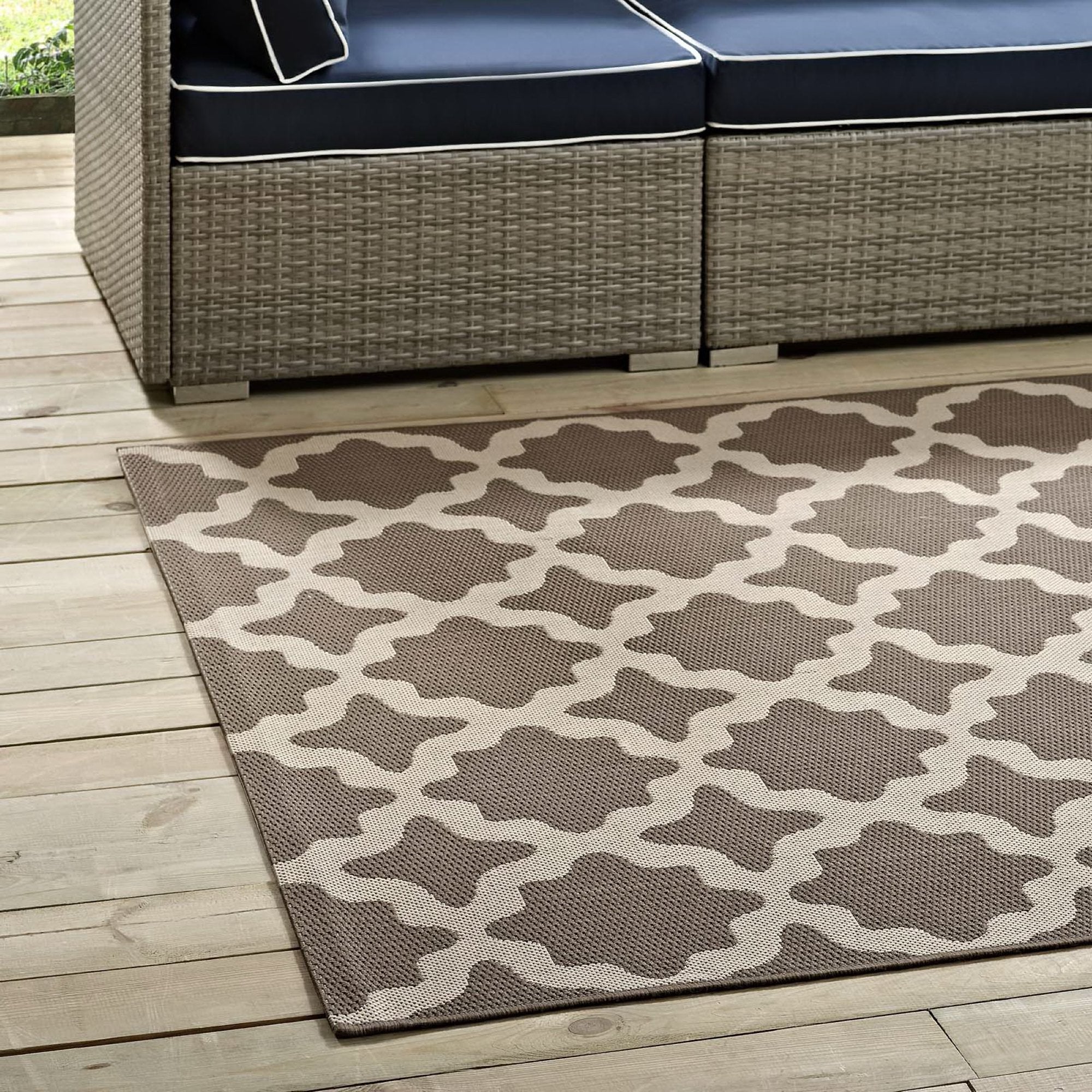 Cerelia Moroccan Trellis Indoor and Outdoor 8x10 Area Rug