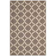 Cerelia Moroccan Trellis Indoor and Outdoor 9x12 Area Rug - Light and Dark Beige