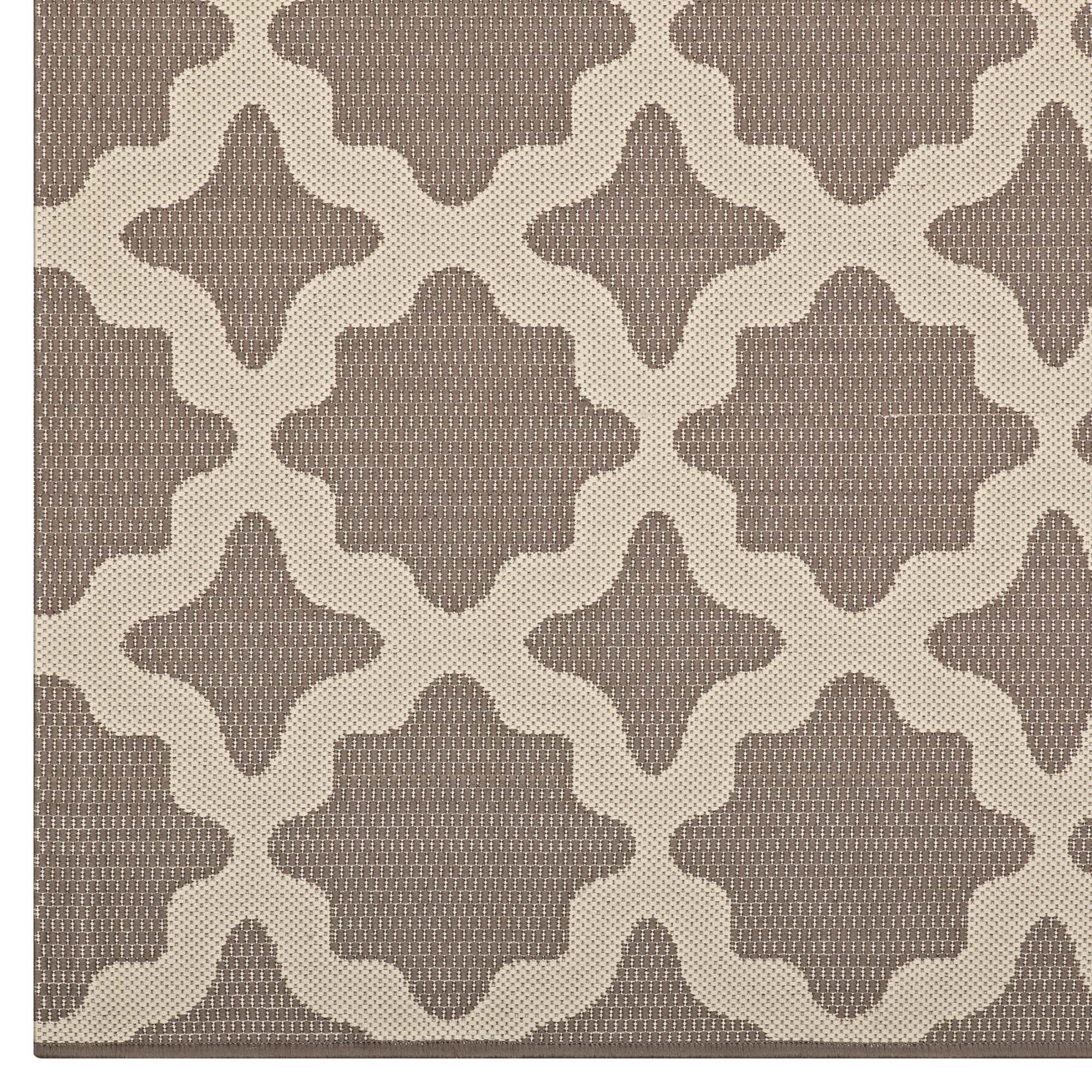 Cerelia Moroccan Trellis Indoor and Outdoor 9x12 Area Rug - Blue and Beige