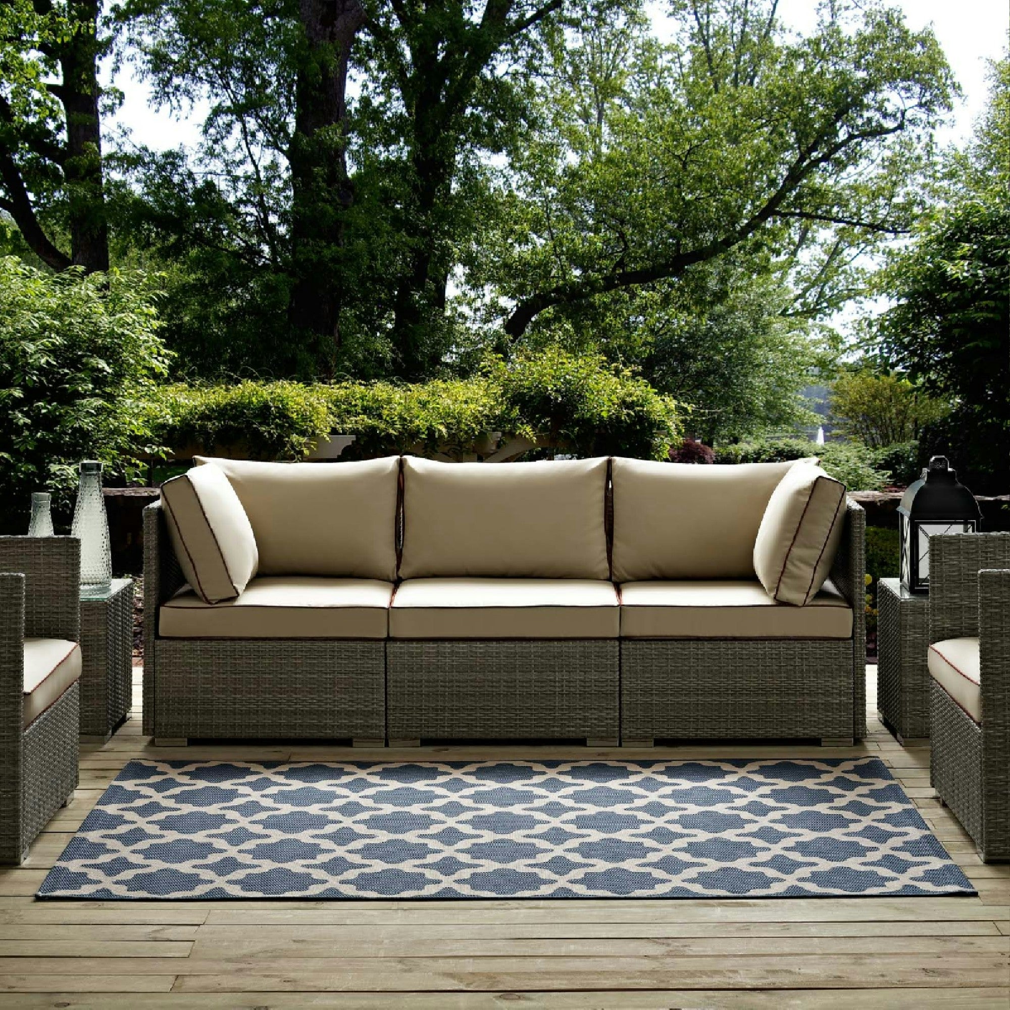 Cerelia Moroccan Trellis Indoor and Outdoor 5x8 Area Rug
