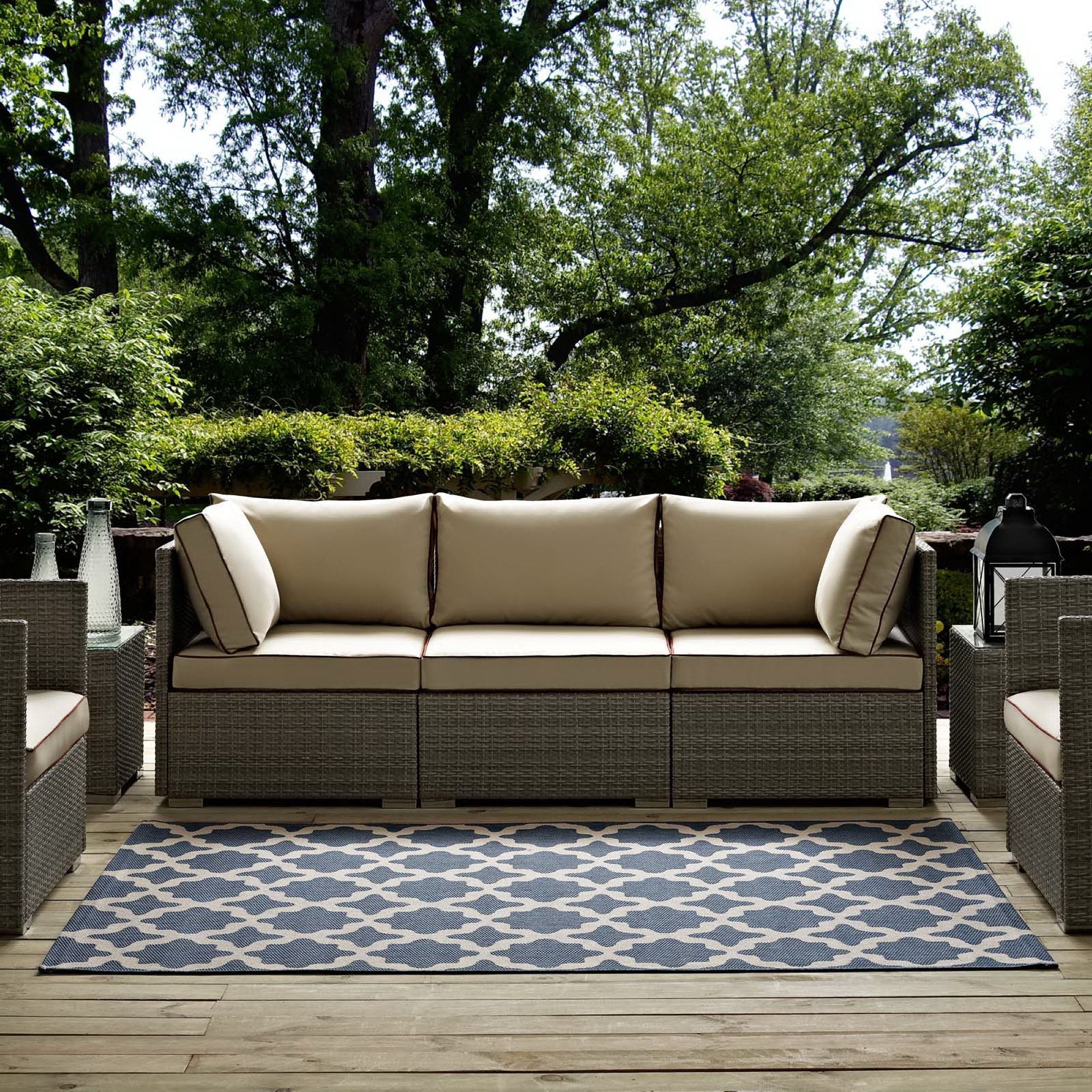 Cerelia Moroccan Trellis Indoor and Outdoor 8x10 Area Rug