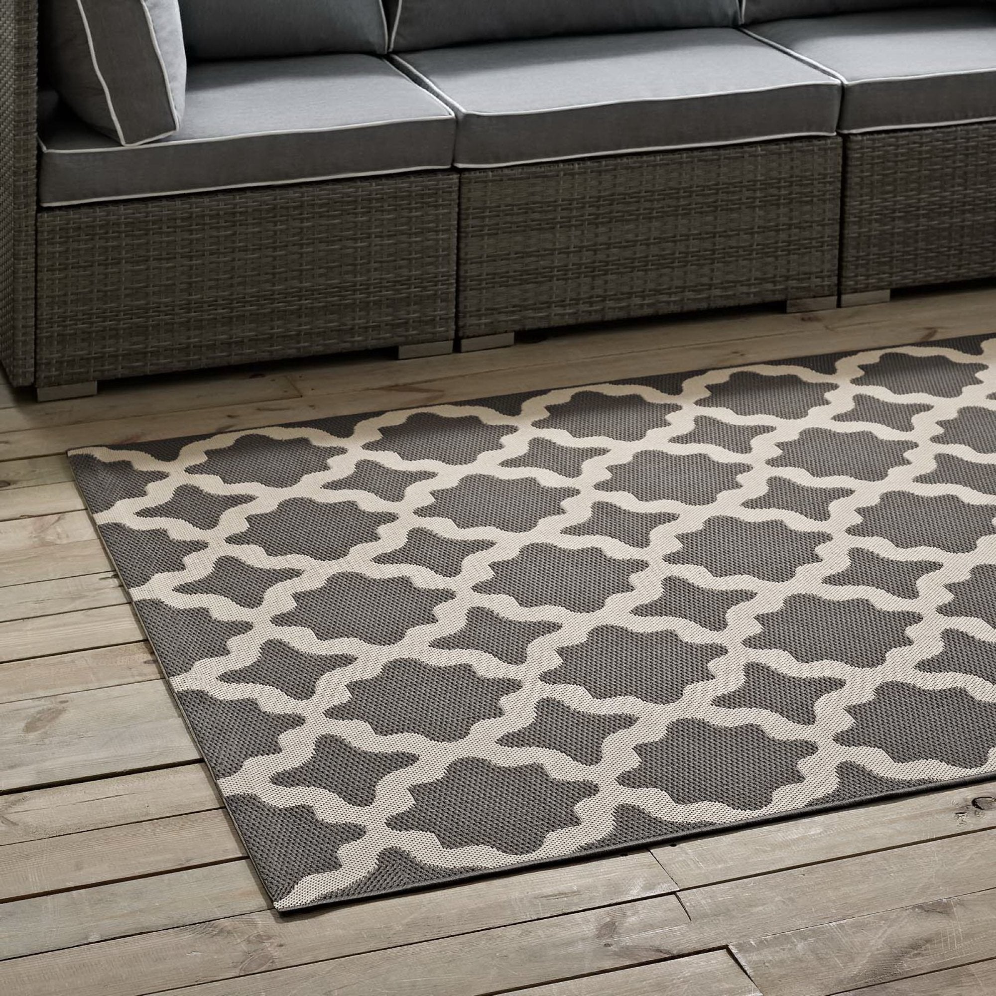 Cerelia Moroccan Trellis Indoor and Outdoor 8x10 Area Rug