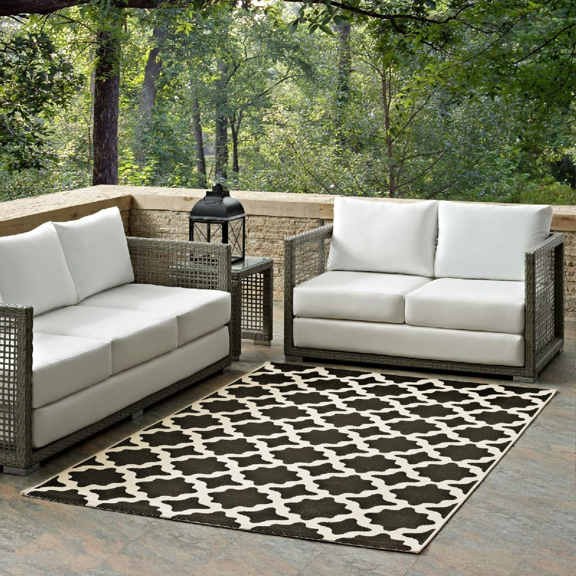 Cerelia Moroccan Trellis Indoor and Outdoor 5x8 Area Rug