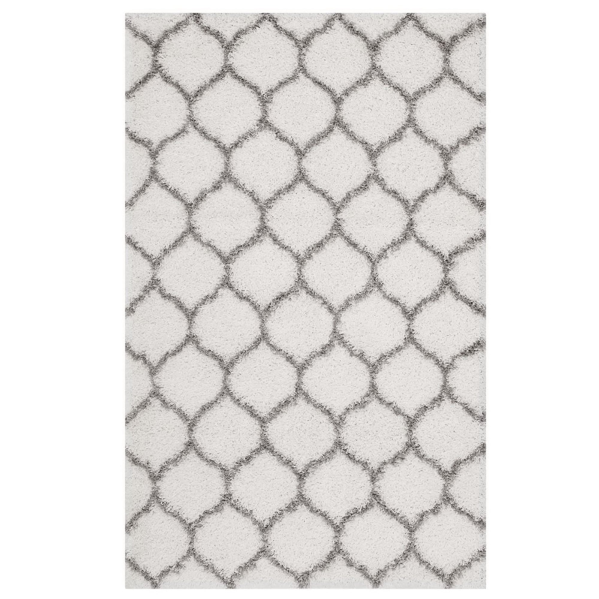Solvea Moroccan Trellis 5x8 Shag Area Rug