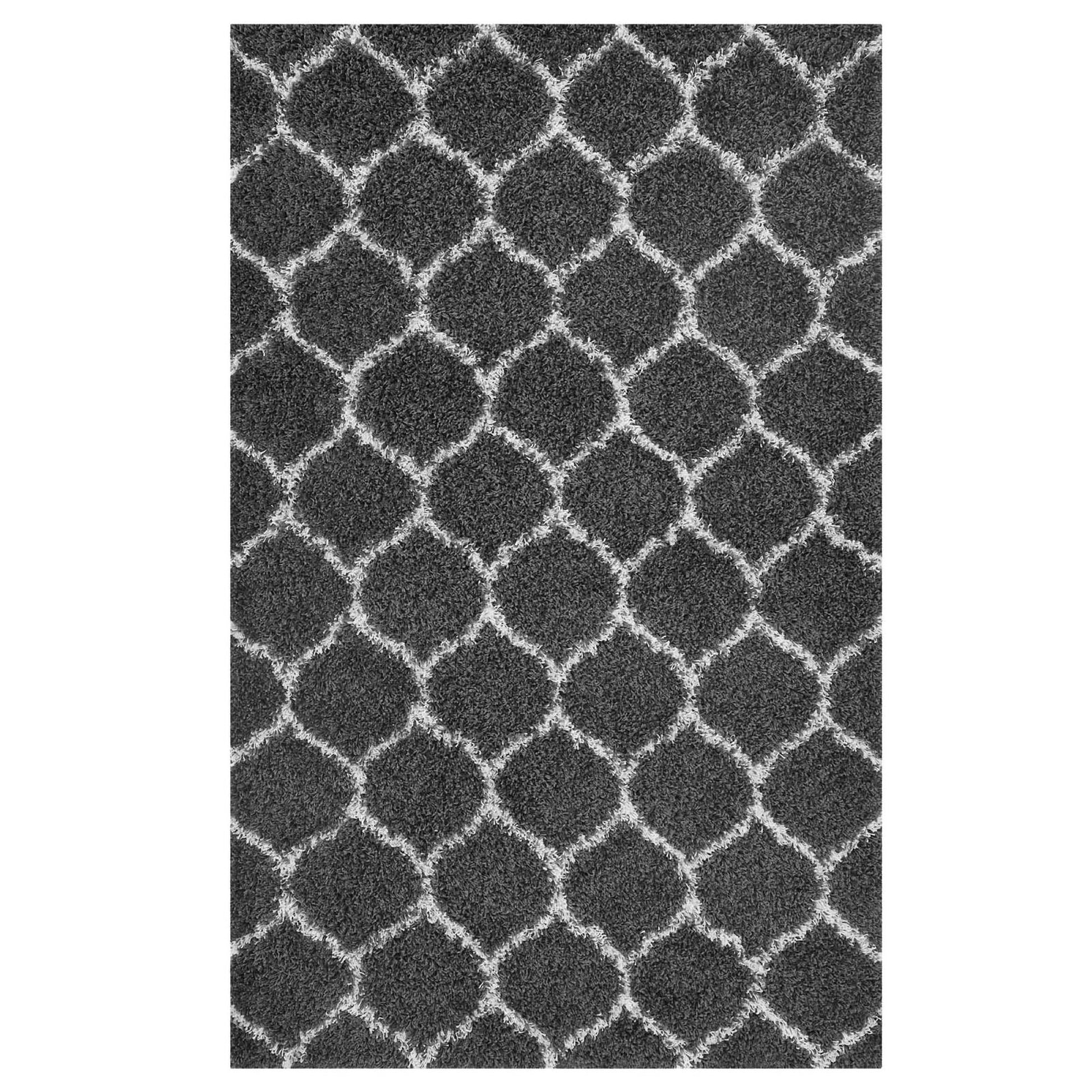 Solvea Moroccan Trellis 5x8 Shag Area Rug