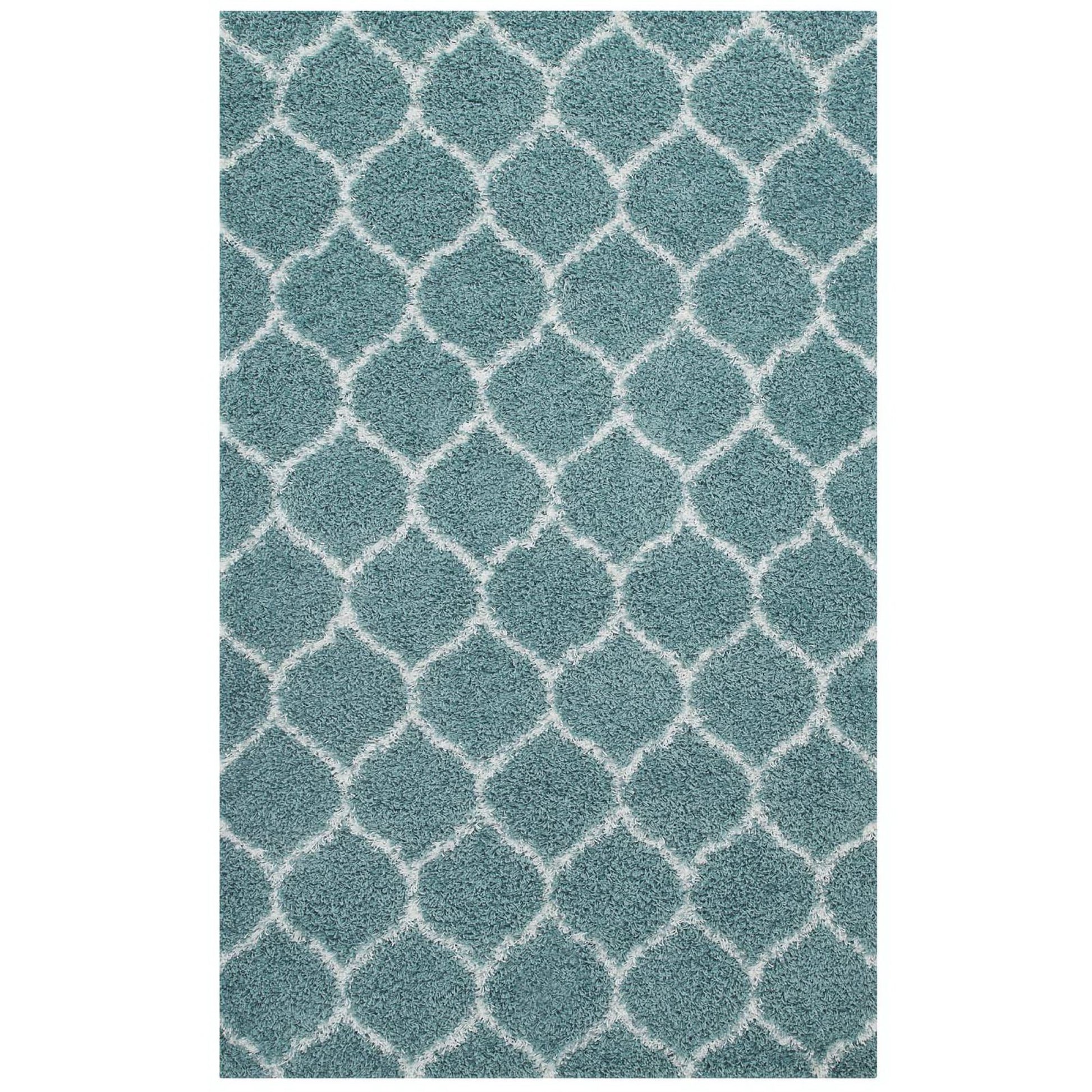 Solvea Moroccan Trellis 5x8 Shag Area Rug