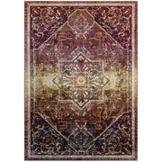 Success Kaede Transitional Distressed Vintage Floral Vintage Medallion 4x6 Area Rug - Multicolored