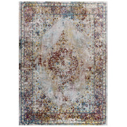 Success Merritt Transitional Distressed Floral Vintage Medallion 5x8 Area Rug - Multicolored