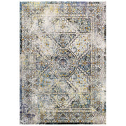 Success Jacinda Distressed Vintage Floral Vintage Medallion 4x6 Area Rug - Multicolored