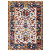 Entourage Samira Distressed Vintage Floral Vintage Medallion 5x8 Area Rug - Multicolored