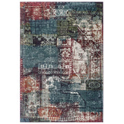 Tribute Elowen Contemporary Modern Vintage Mosaic 8x10 Area Rug - Multicolored