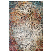 Tribute Ember Contemporary Modern Vintage Mosaic 5x8 Area Rug - Multicolored