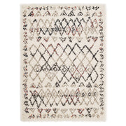 Skadi Rainbow Diamond Shag Area Rug - Multicolor