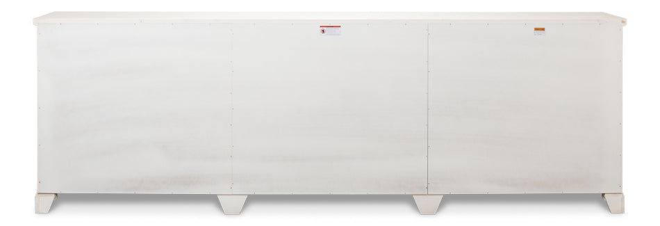 Luciana 6 Wood Dr Buffet,112",Cortina Wh by Sarreid Ltd - view 8