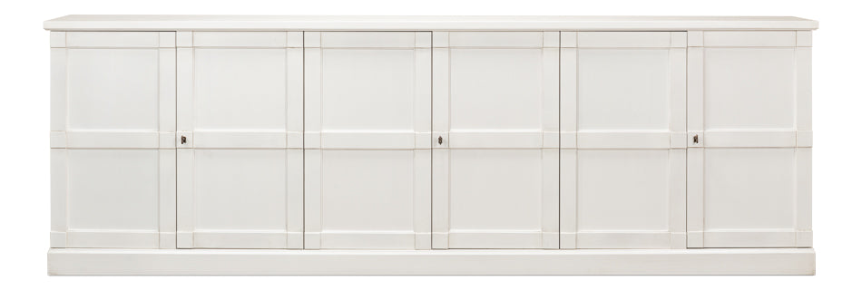 Luciana 6 Wood Dr Buffet,112",Cortina Wh by Sarreid Ltd - view 2