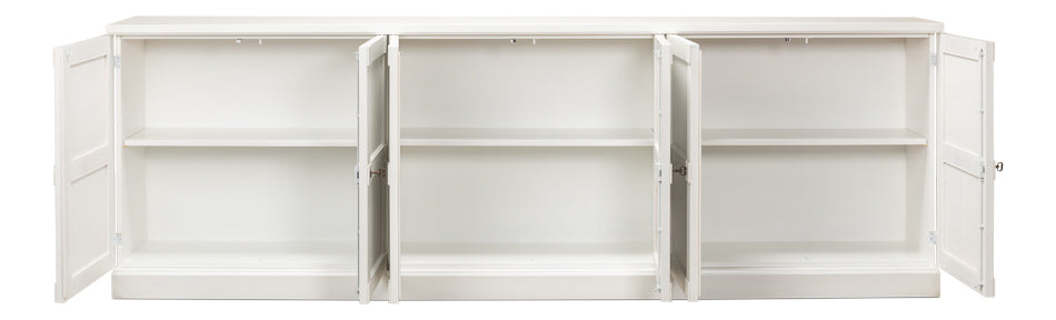 Luciana 6 Wood Dr Buffet,112",Cortina Wh by Sarreid Ltd - view 3