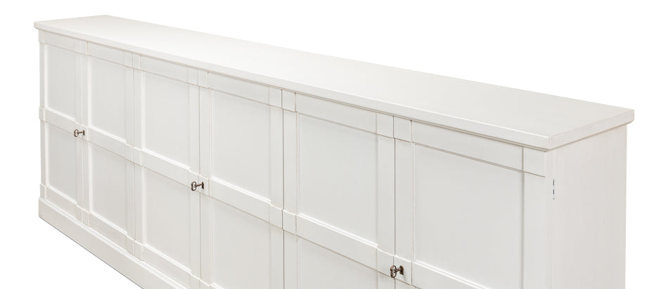 Luciana 6 Wood Dr Buffet,112",Cortina Wh by Sarreid Ltd - view 4