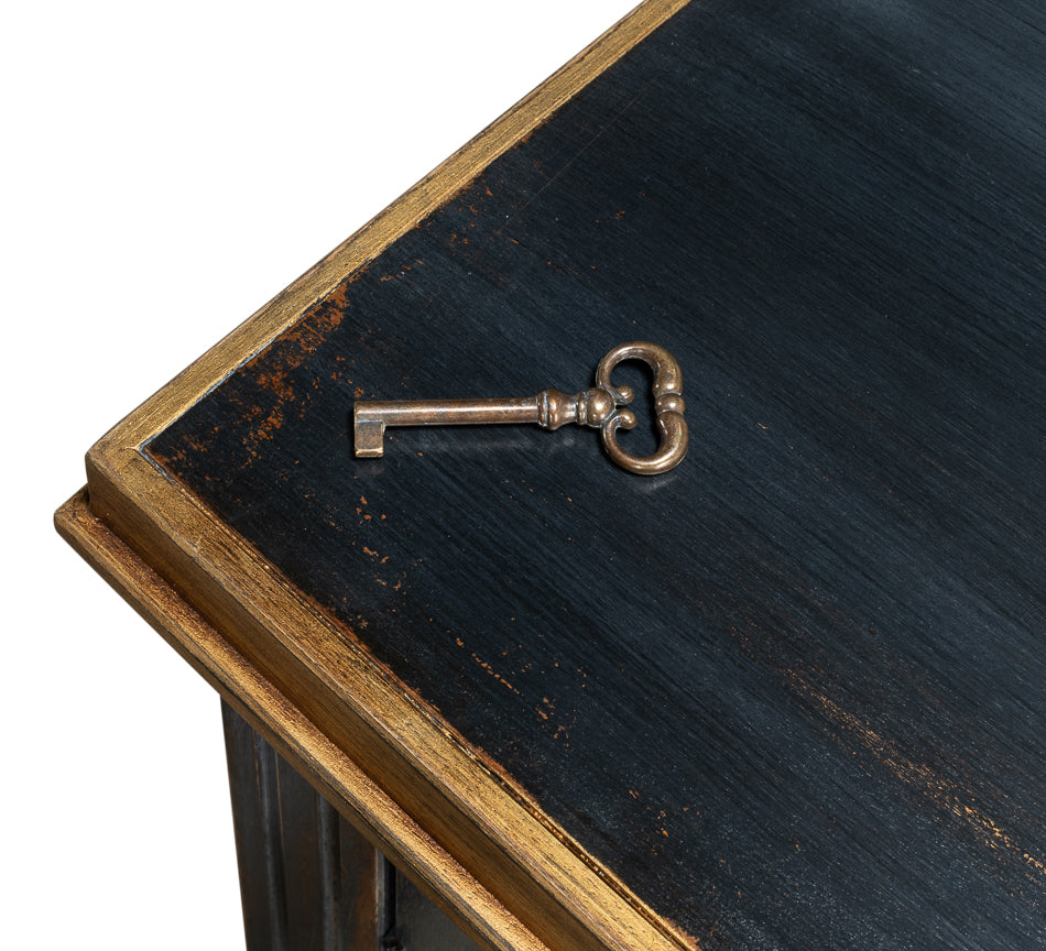 Louis Xvi Buffet,Powder Black W/Gold by Sarreid Ltd - view 7