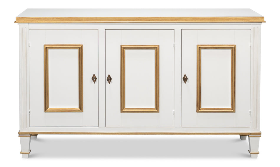 Louis Xvi Buffet,Cotina White by Sarreid Ltd - view 2