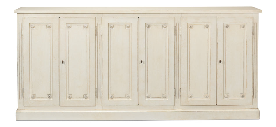 Bellagio Sideboard,96", White/White by Sarreid Ltd - view 2