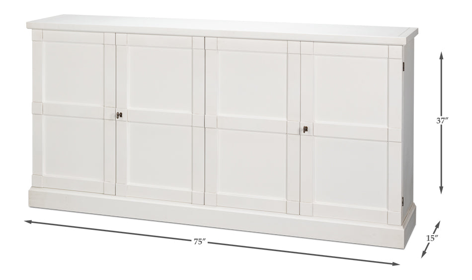 Lionisio Buffet,75",Cortinawht,Wood Drs by Sarreid Ltd - view 7