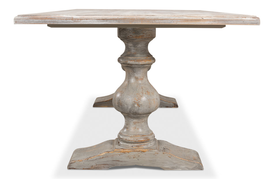 Lionisio Trestle Table, Grey Oak by Sarreid Ltd - view 11