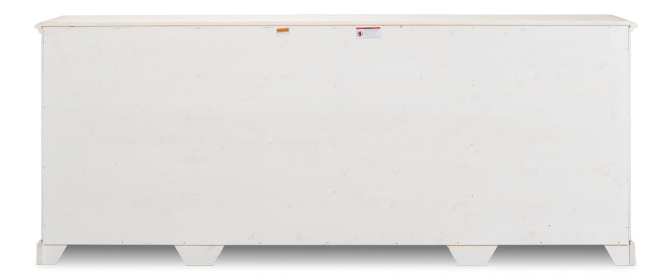 *Crested Wall Cabinet,White/White Finish by Sarreid Ltd - view 8