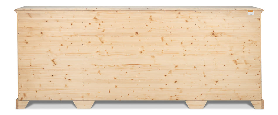 Crested Wall Cabinet,Carmine Legno Tran by Sarreid Ltd - view 8
