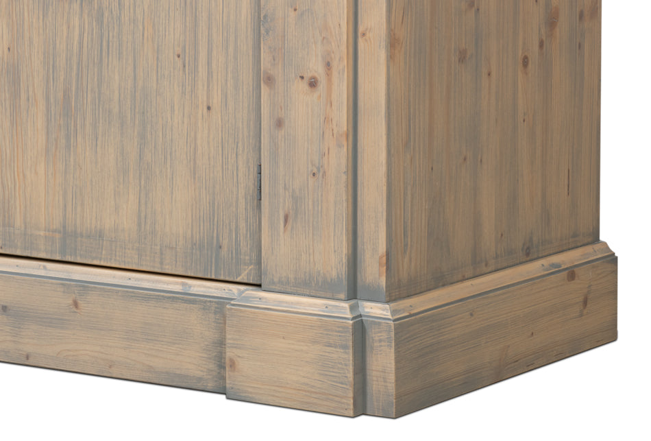 Crested Wall Cabinet,Carmine Legno Tran by Sarreid Ltd - view 11