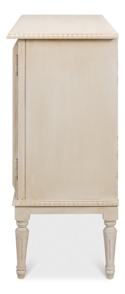 2 Door Sideboard, Bright Lime White by Sarreid Ltd - view 9