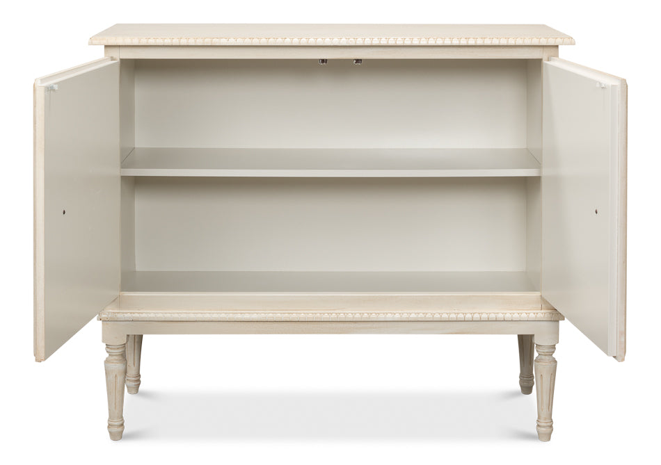 2 Door Sideboard, Bright Lime White by Sarreid Ltd - view 3