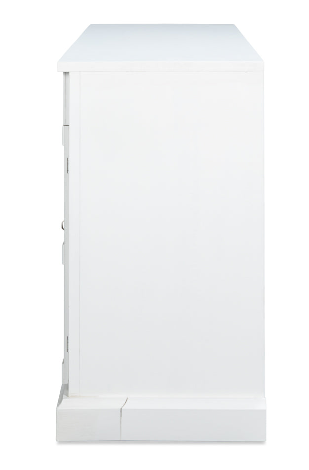 Center Media Base, Cortina White by Sarreid Ltd - view 9