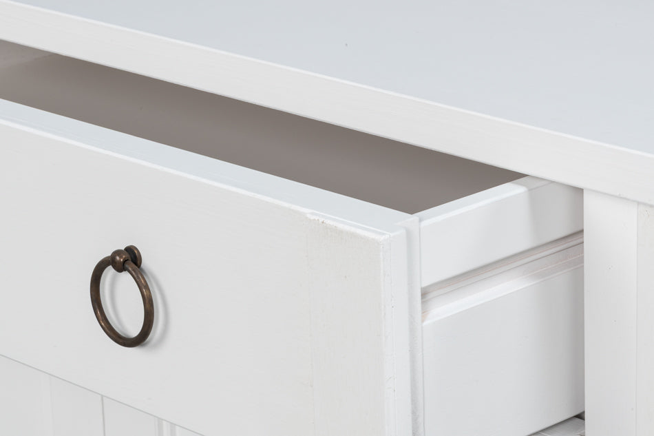 Center Media Base, Cortina White by Sarreid Ltd - view 10