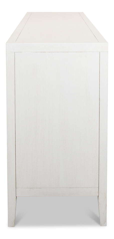 Blanco 4 Door Buffet, Cortina White by Sarreid Ltd - view 9