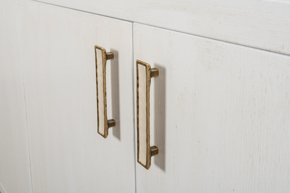 Blanco 4 Door Buffet, Cortina White by Sarreid Ltd - view 7