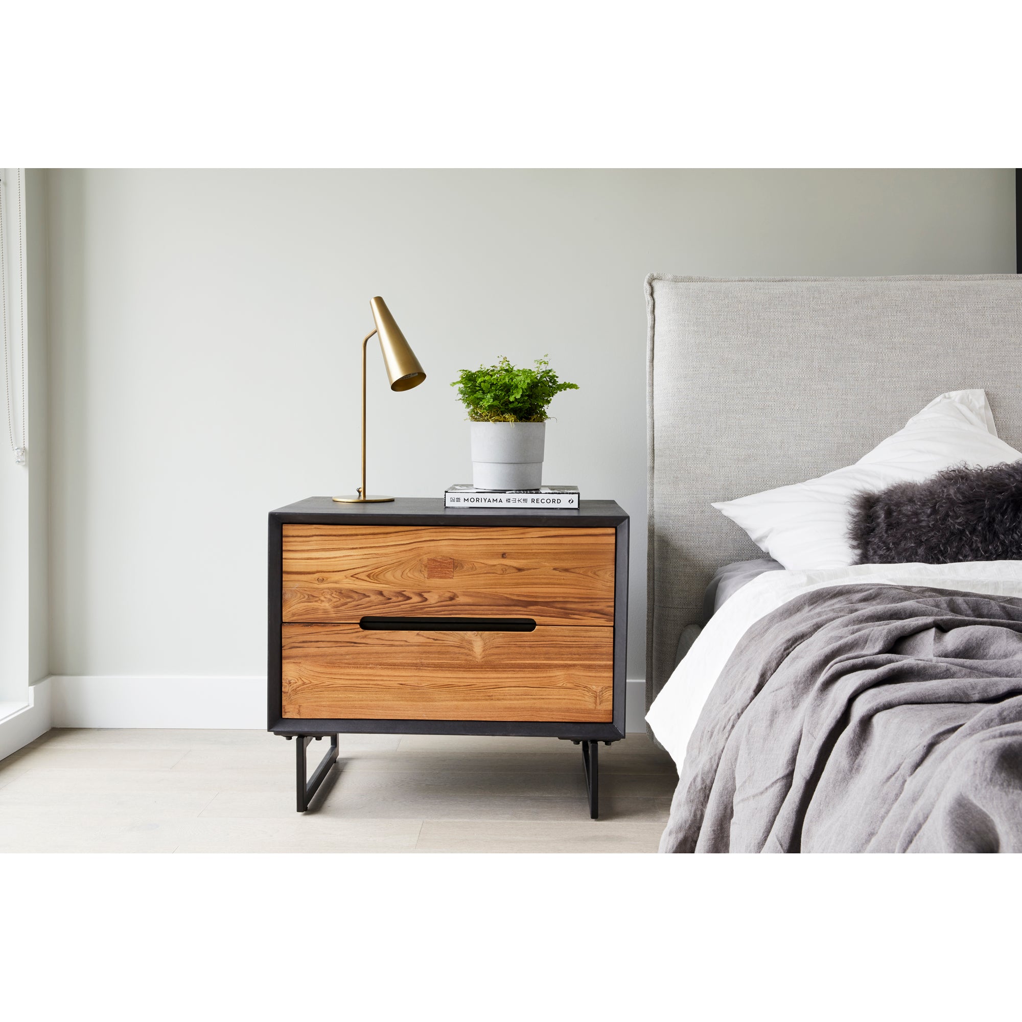 Luzon Queen Bed Light Grey by Moe's Home Collection - view 2